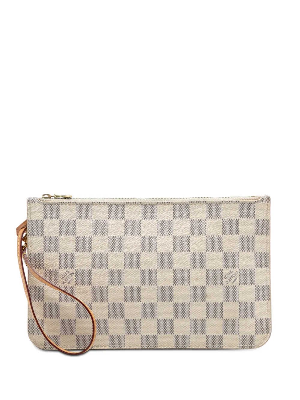 Louis Vuitton Pre-Owned 2017 Damier Azur Neverfull MM pouch - Bianco