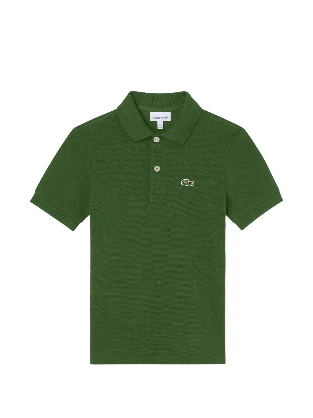 Lacoste Kids button logo polo shirt - Verde