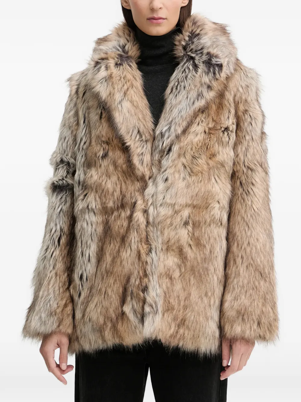 Zadig&Voltaire Faune faux fur coat - Toni neutri