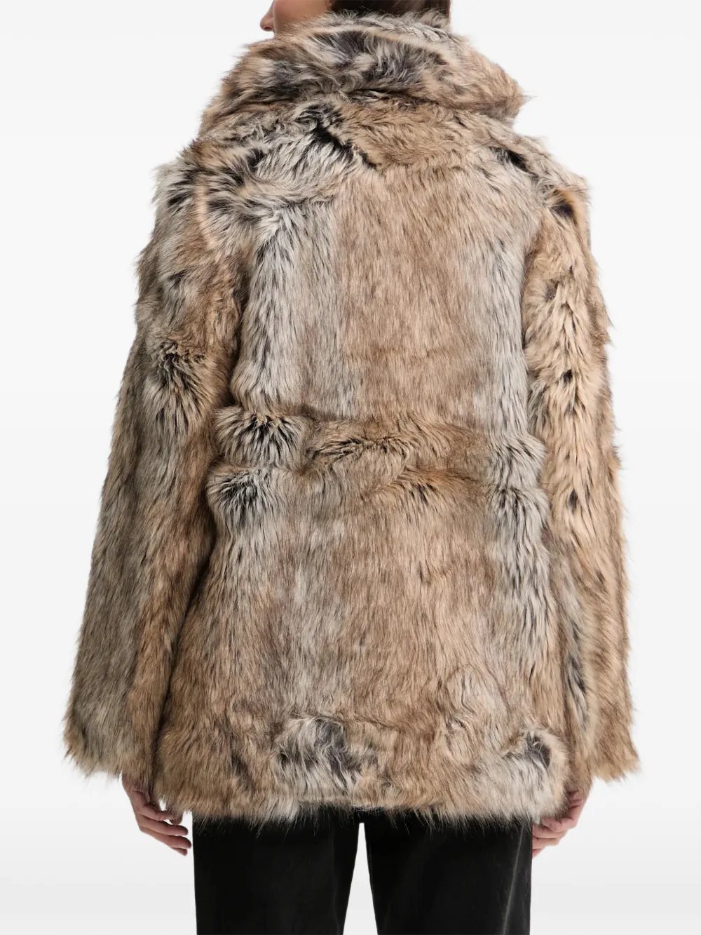  Zadig&voltaire Faune Faux Fur Coat - Neutrals 