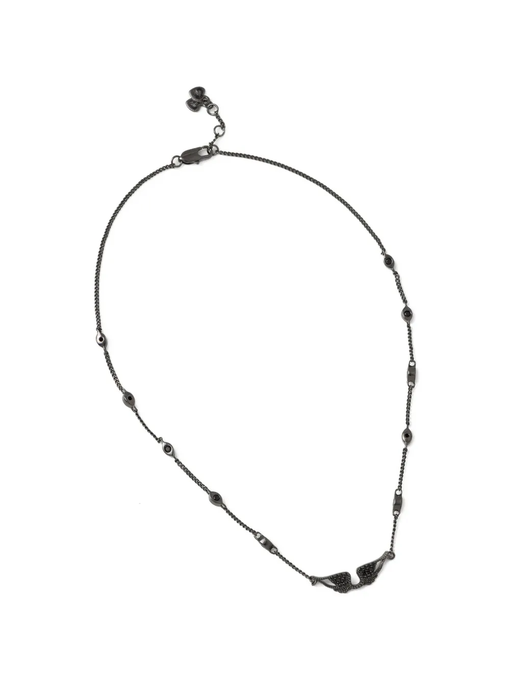 Zadig&Voltaire crystal-embellished chain necklace - Nero