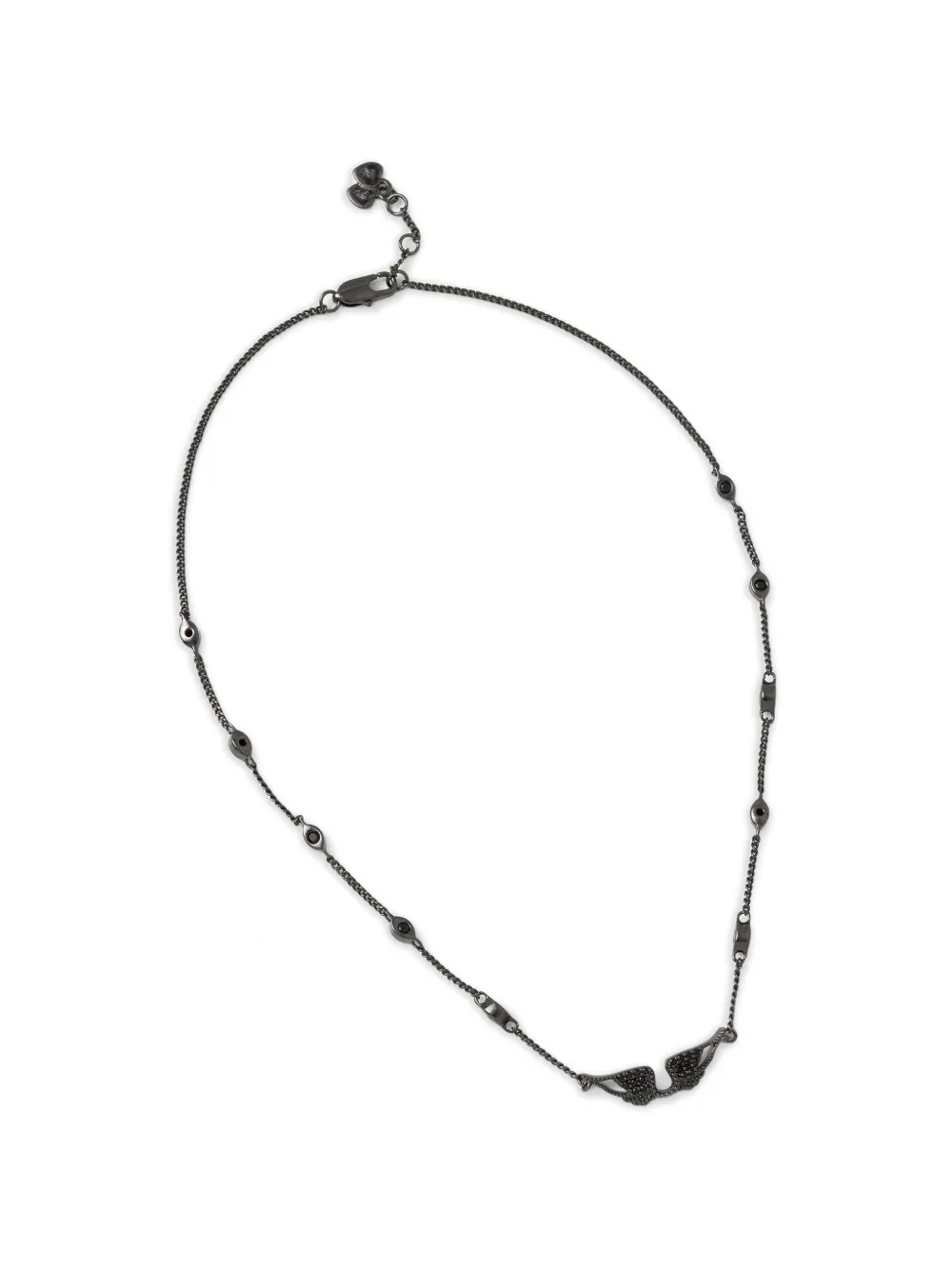 Zadig&Voltaire crystal-embellished chain necklace - Nero