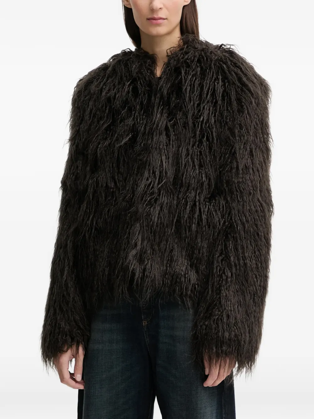 Zadig&Voltaire Freddie faux-fur coat - Marrone
