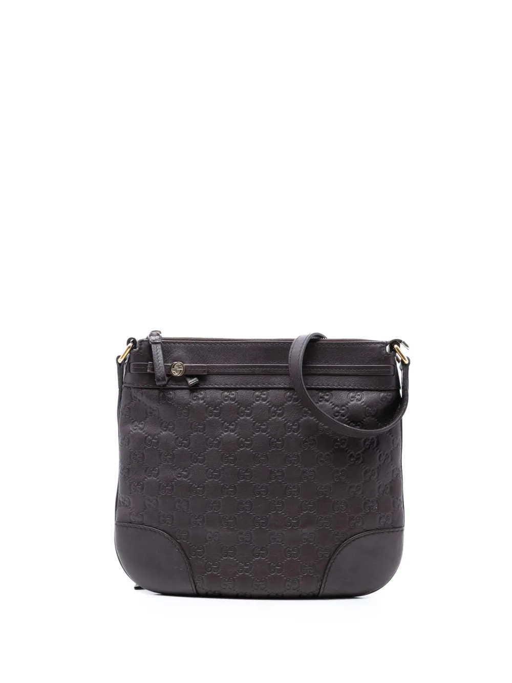 Gucci Pre-Owned 2016-2026 Guccissima Mayfair crossbody bag - Marrone