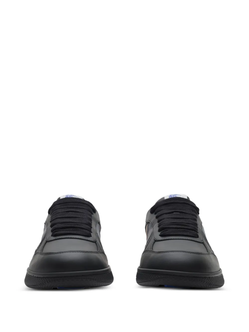 Burberry leather and check Terrace sneakers​ Zwart