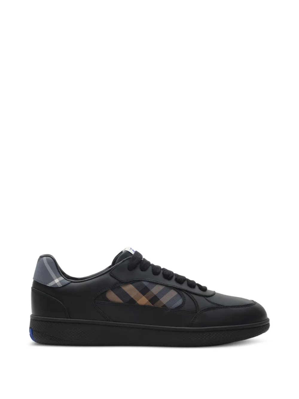 Burberry leather and check Terrace sneakers​ Zwart