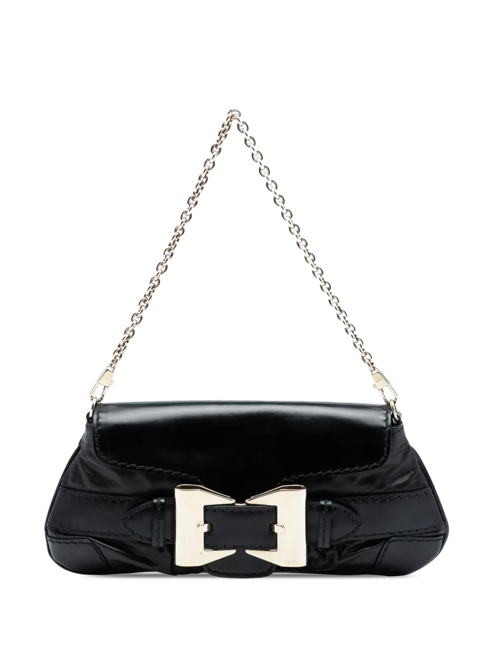 Gucci Pre-Owned Borsa a spalla Dialux Queen in pelle 2016-2026 - Nero