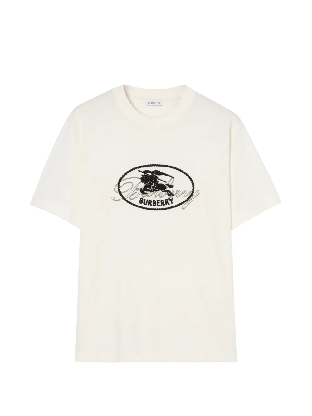 Burberry Knight-stamp cotton t-shirt - Toni neutri