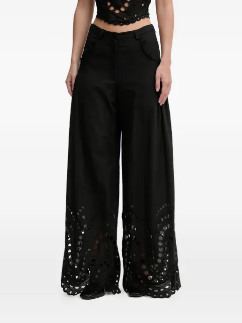 Charo Ruiz Ibiza Ray eyelet wide trousers