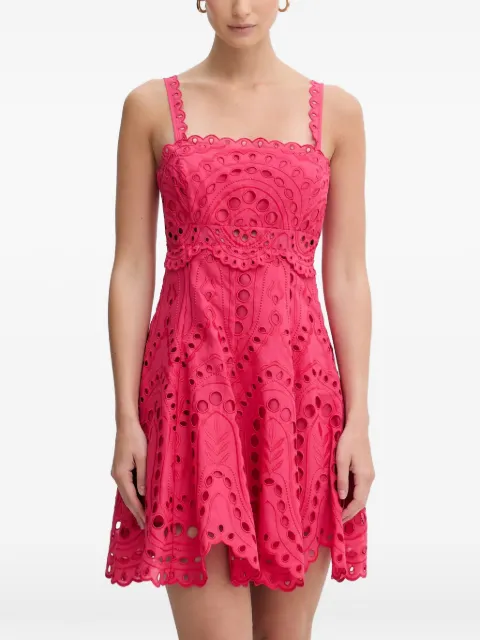 Charo Ruiz Ibiza Zeph scalloped embroidered dress