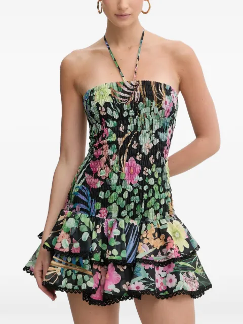 Charo Ruiz Ibiza Aeris shirred floral-print dress