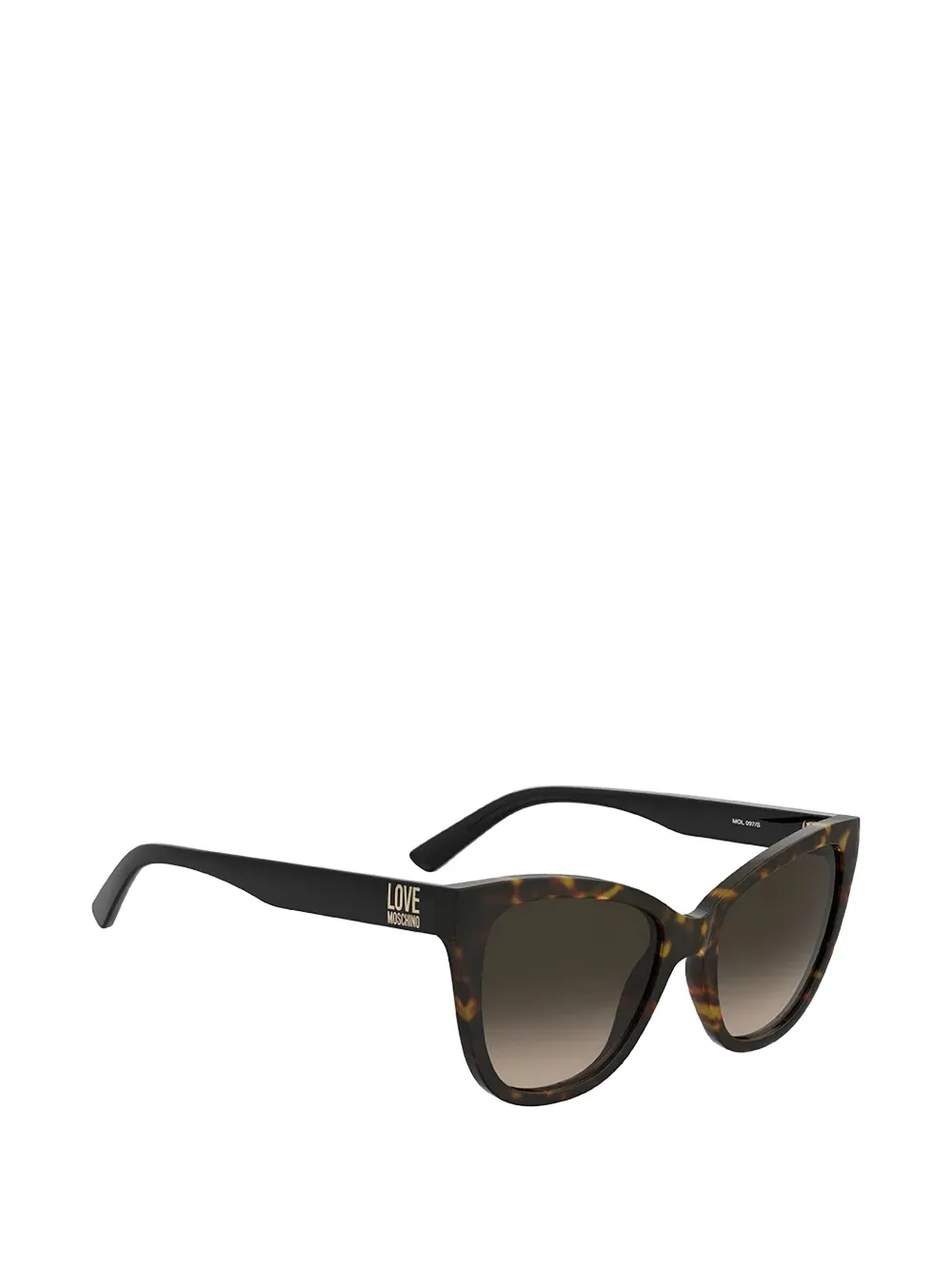 Love Moschino Zonnebril met schildpadschild-design Bruin