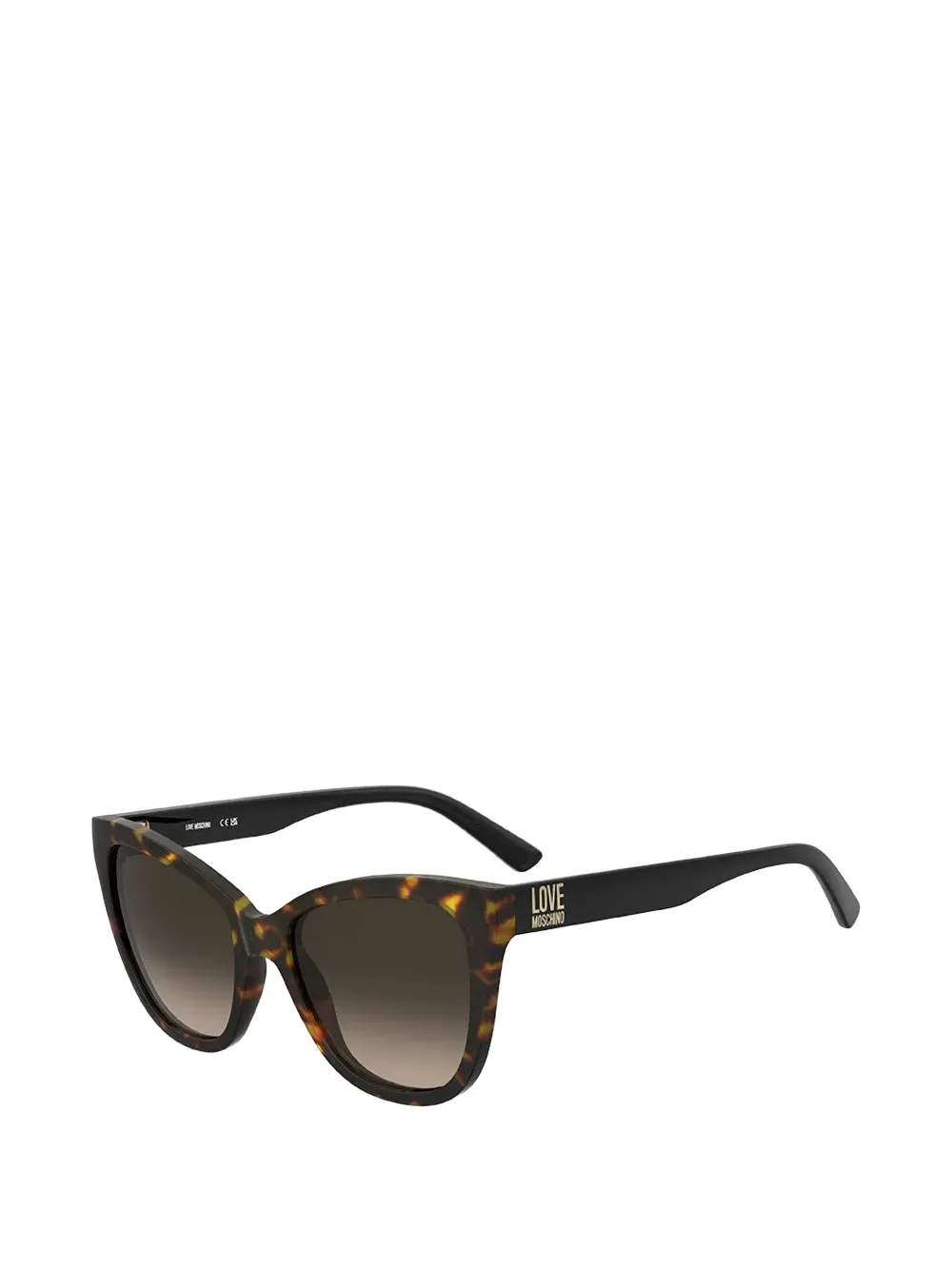 Love Moschino Zonnebril met schildpadschild-design Bruin