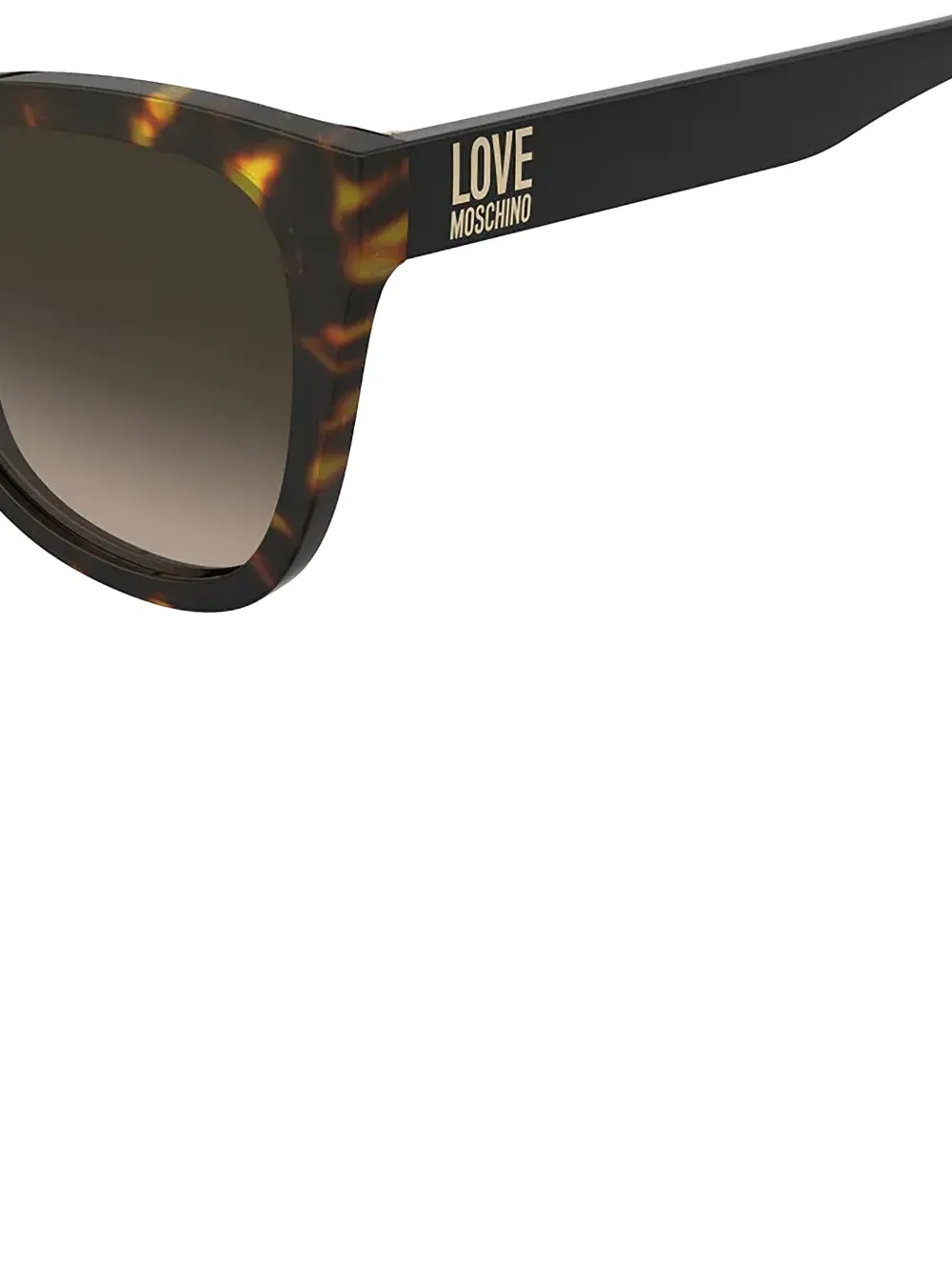 Love Moschino Zonnebril met schildpadschild-design Bruin