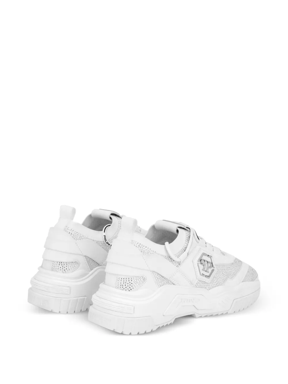 Philipp Plein Low-top sneakers met stras Wit