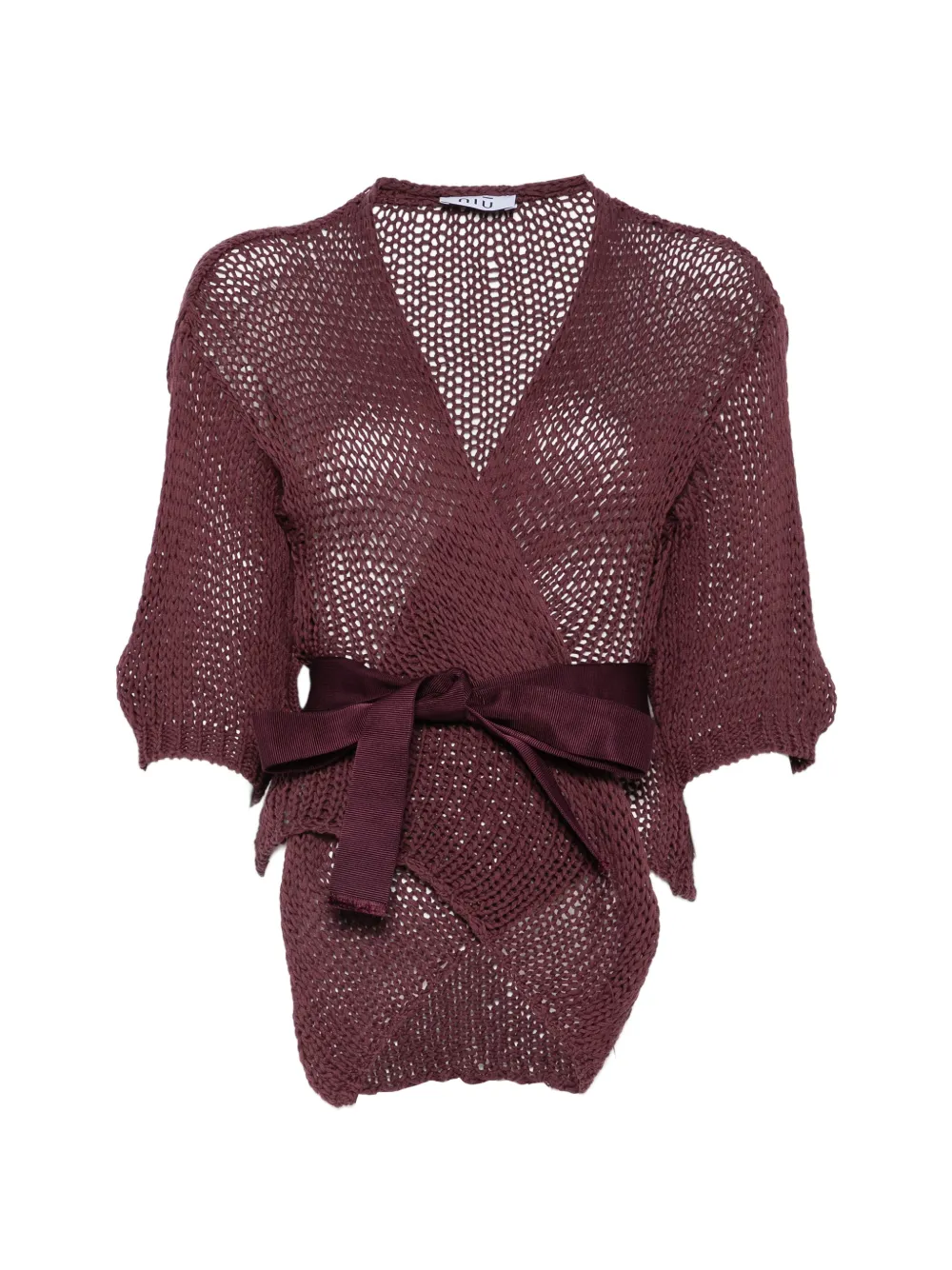 Niu tie cardigan - Purple