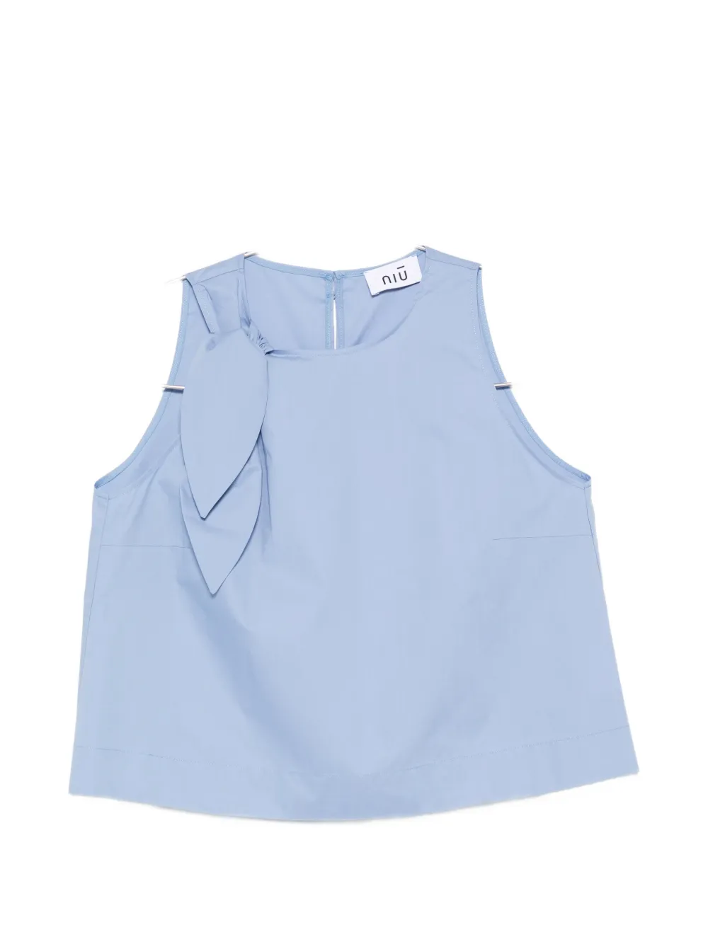 Niū Bow-detail Blouse In Blue
