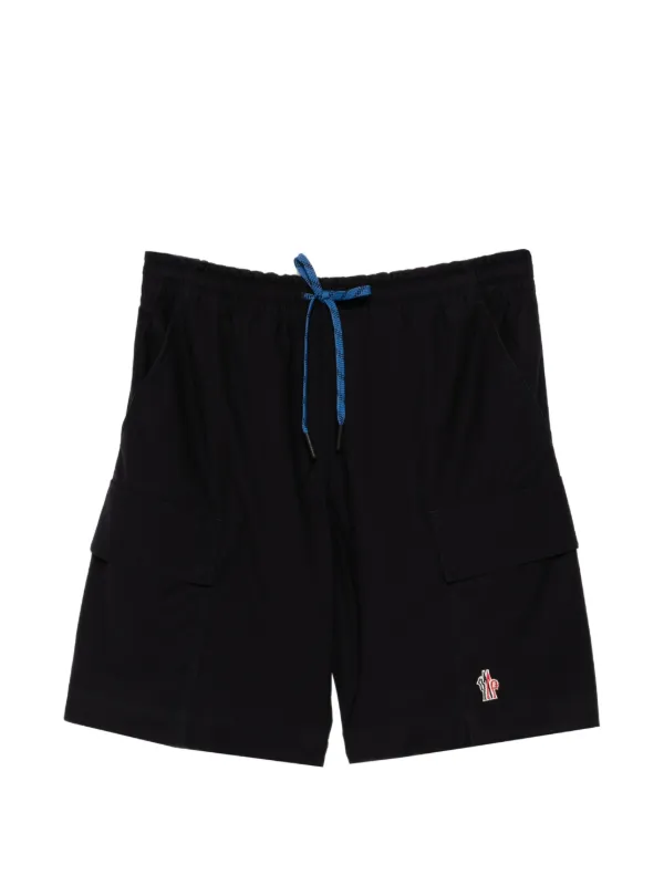 Moncler Grenoble Gabardine Cargo Shorts in Blue