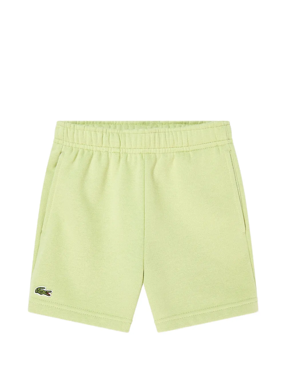 Lacoste Kids embroidered-logo shorts - Verde