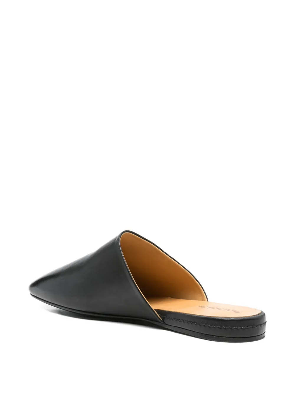 Premiata point toe slippers Zwart