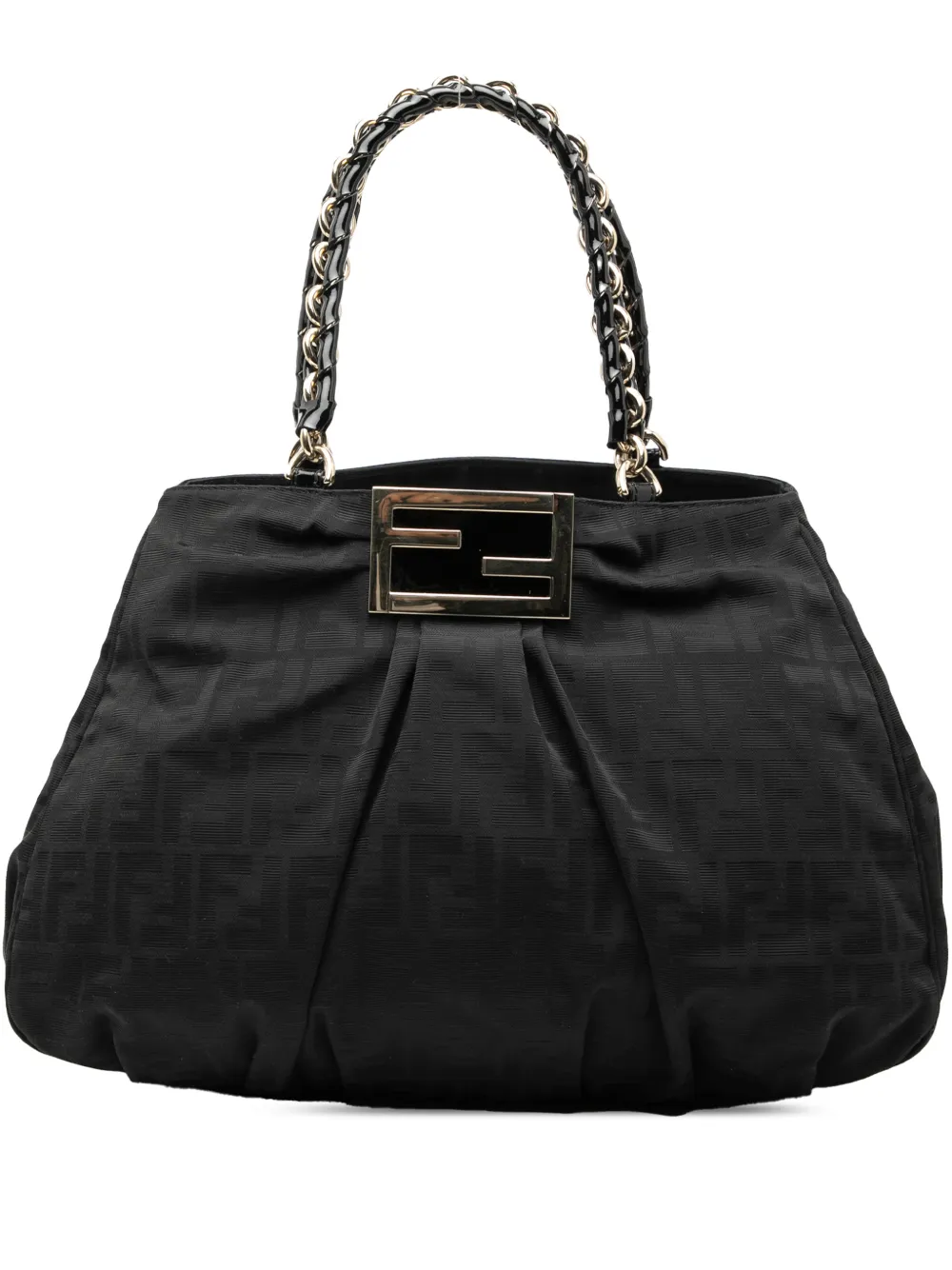 Fendi Pre-Owned Borsa tote Mia grande in tela con motivo Zucca 2000-2010 - Nero