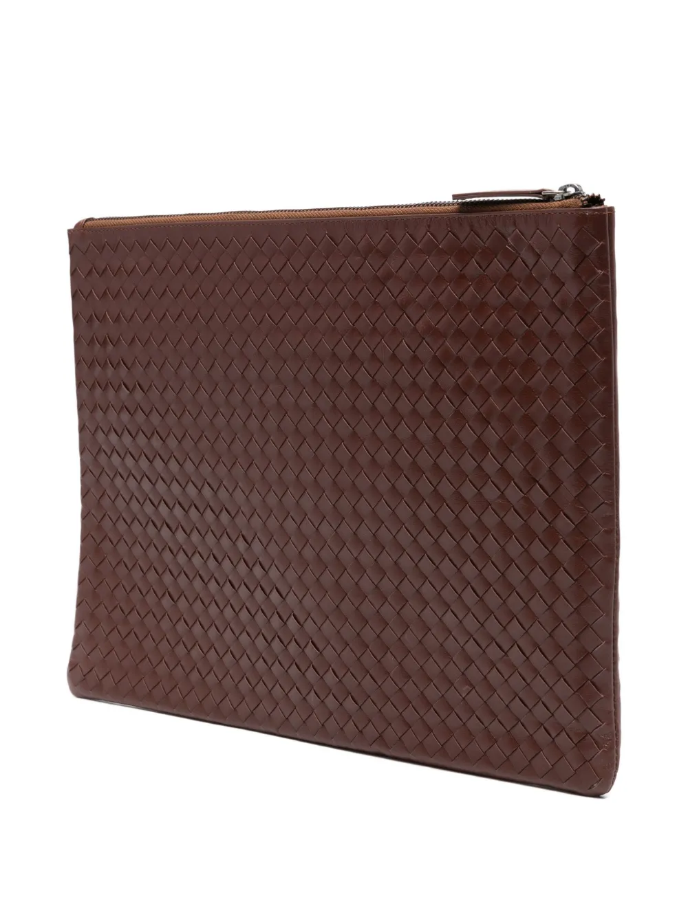  Dragon Diffusion A4 Woven Clutch Bag - Brown 