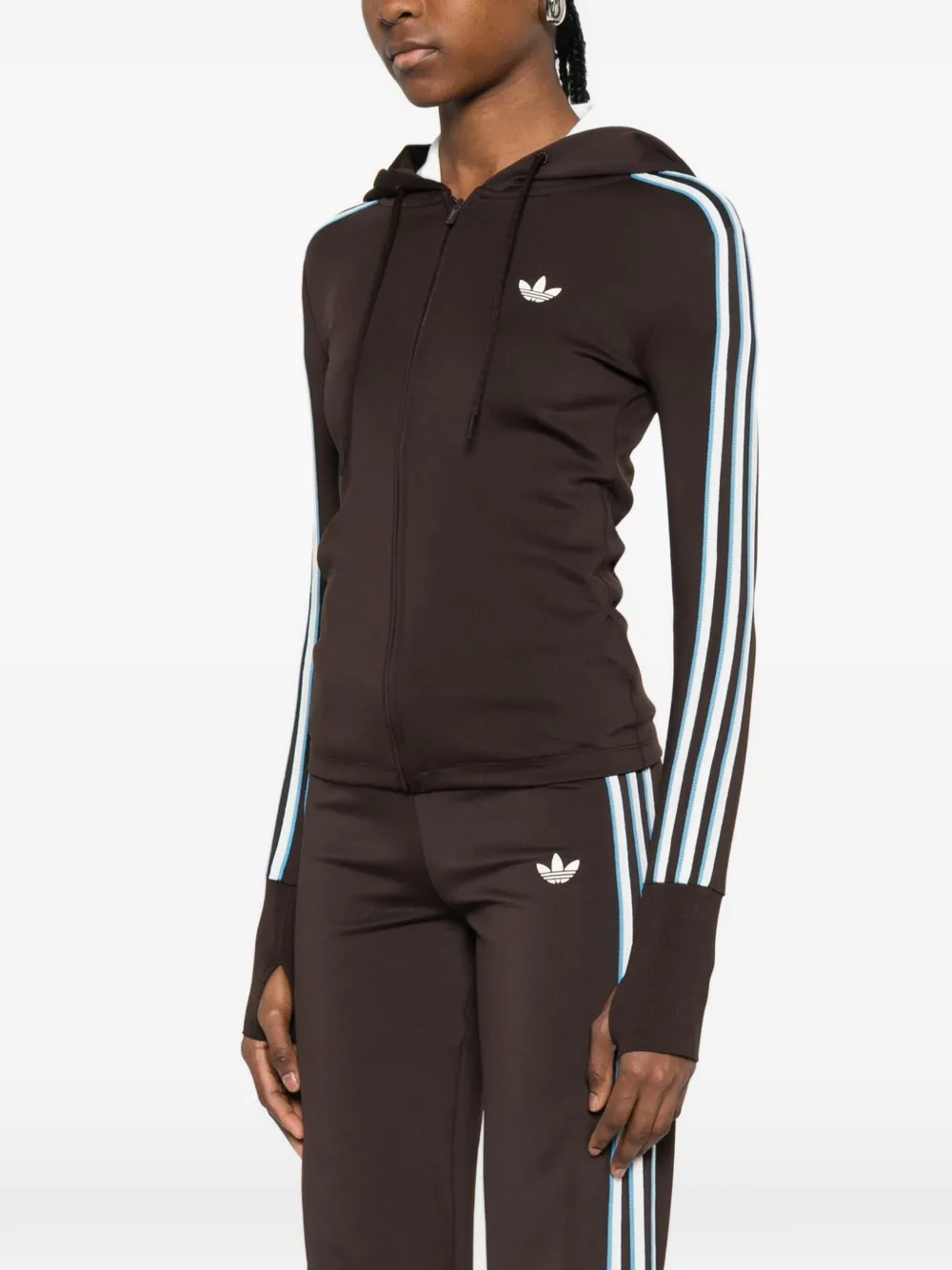 Logo Striped Hoodie