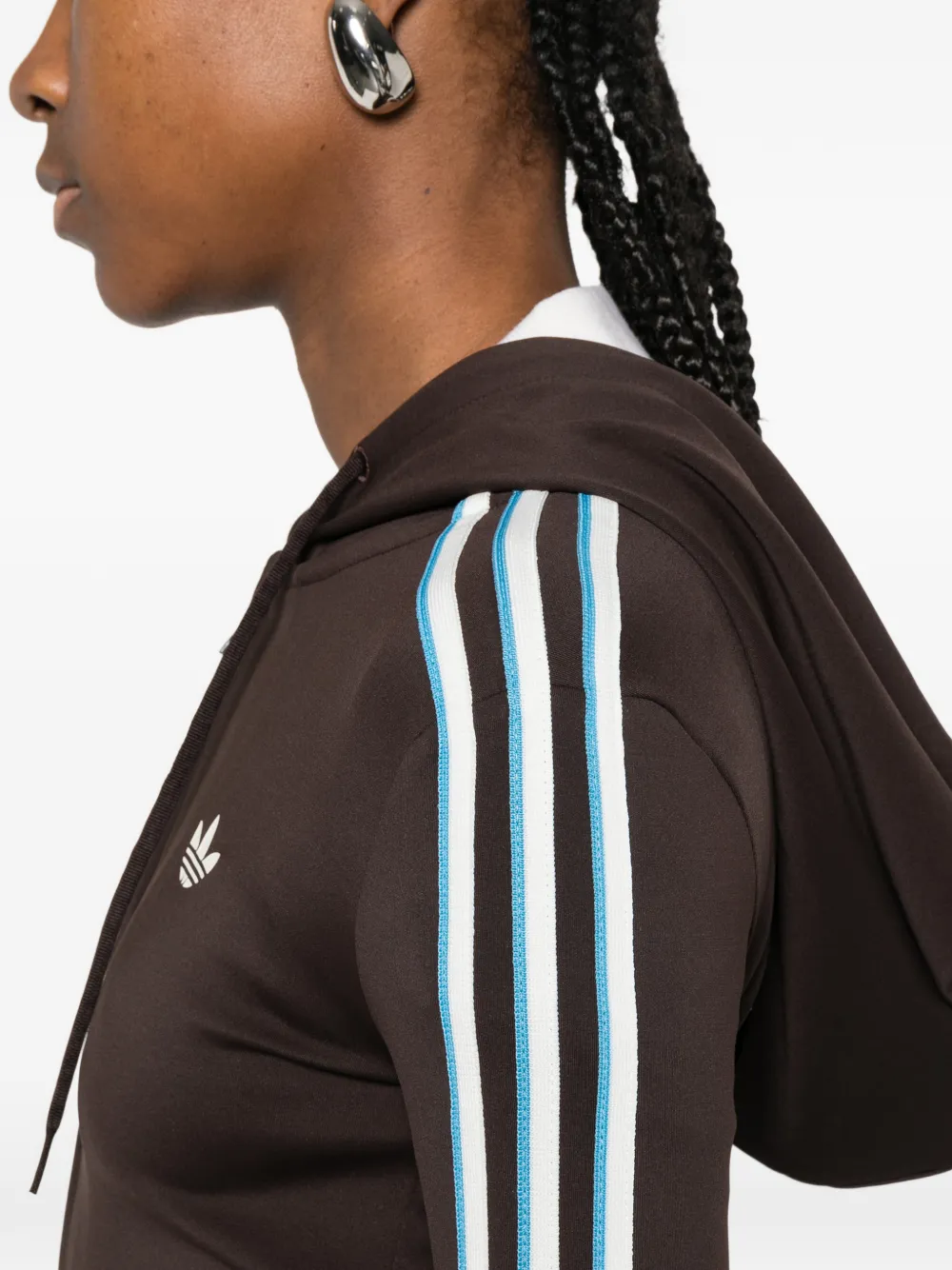 Logo Striped Hoodie