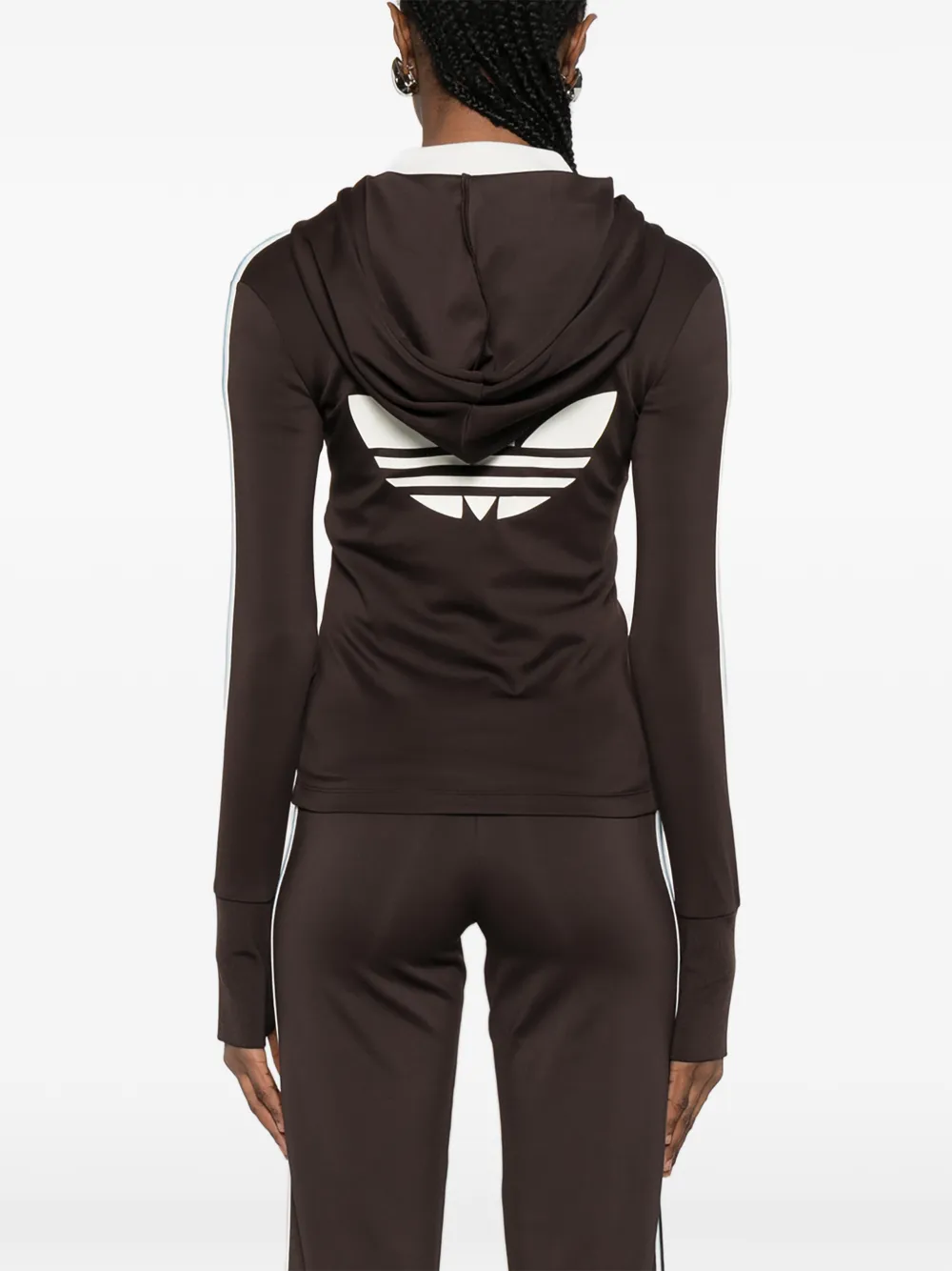 Logo Striped Hoodie