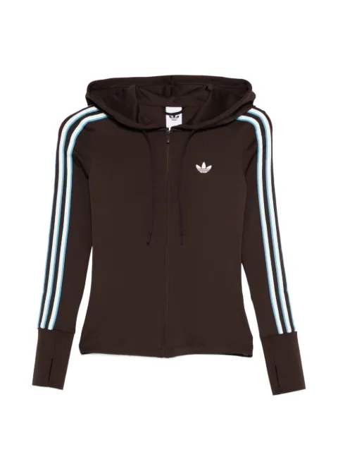 adidas hoodie con logo y motivo de rayas