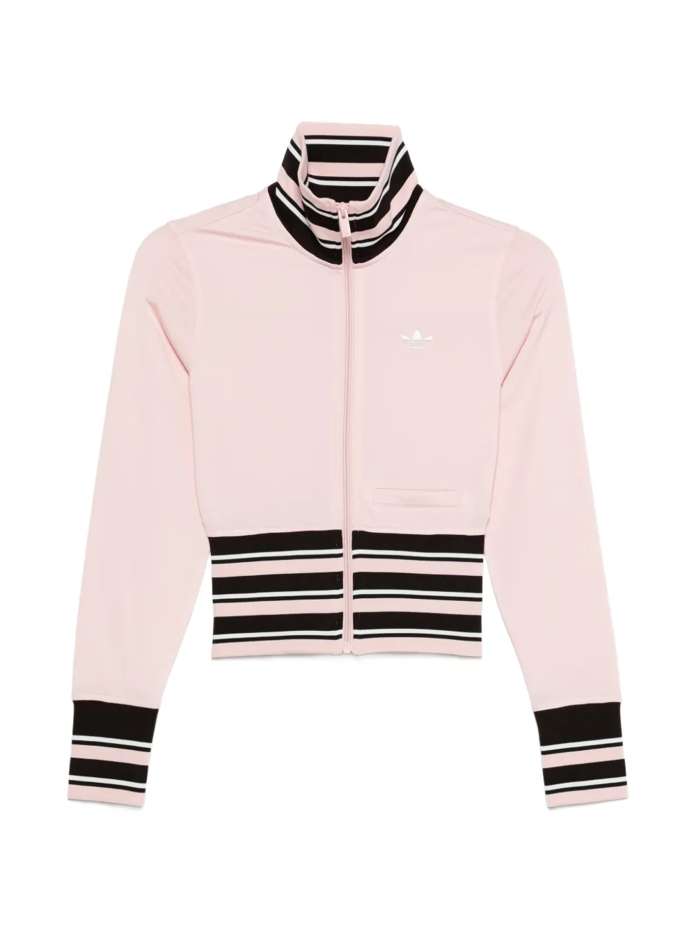 adidas striped zipped sweater - Rosa