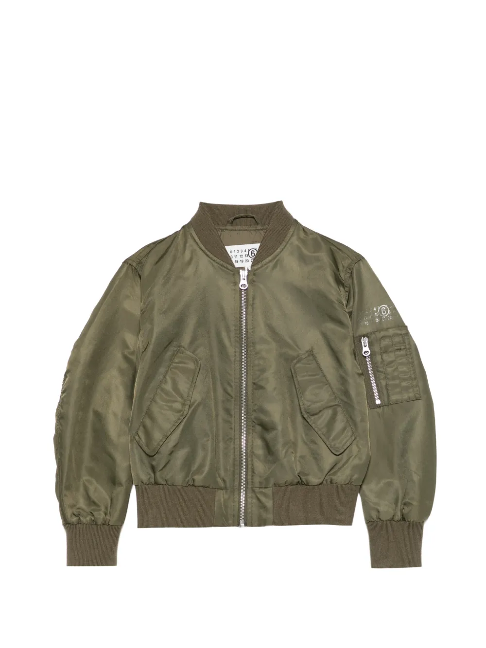 MM6 Maison Margiela Kids sleeve-pocket jacket - Green