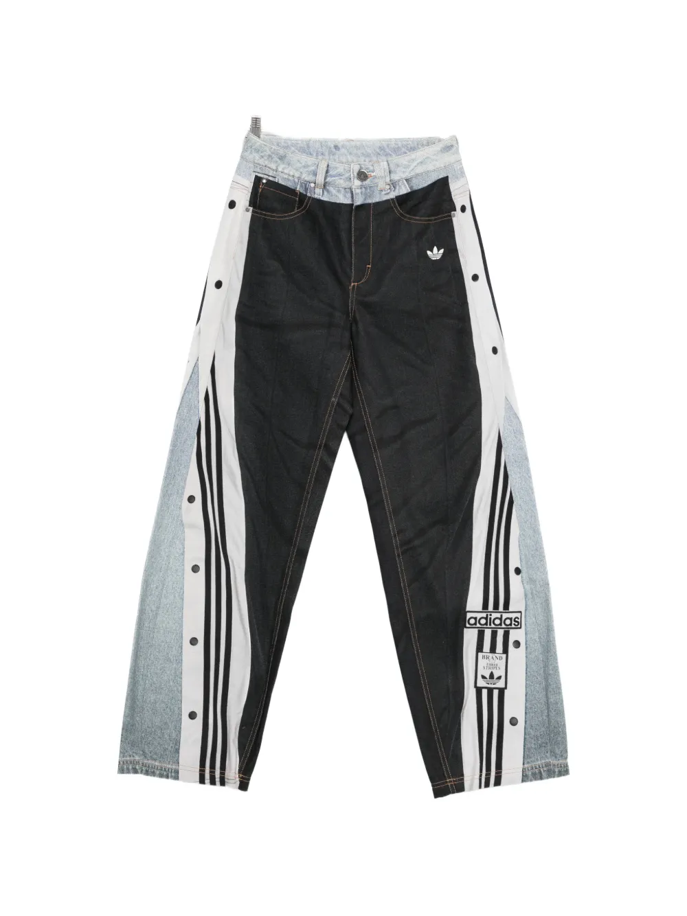 adidas Adibreak buttoned striped jeans - Nero