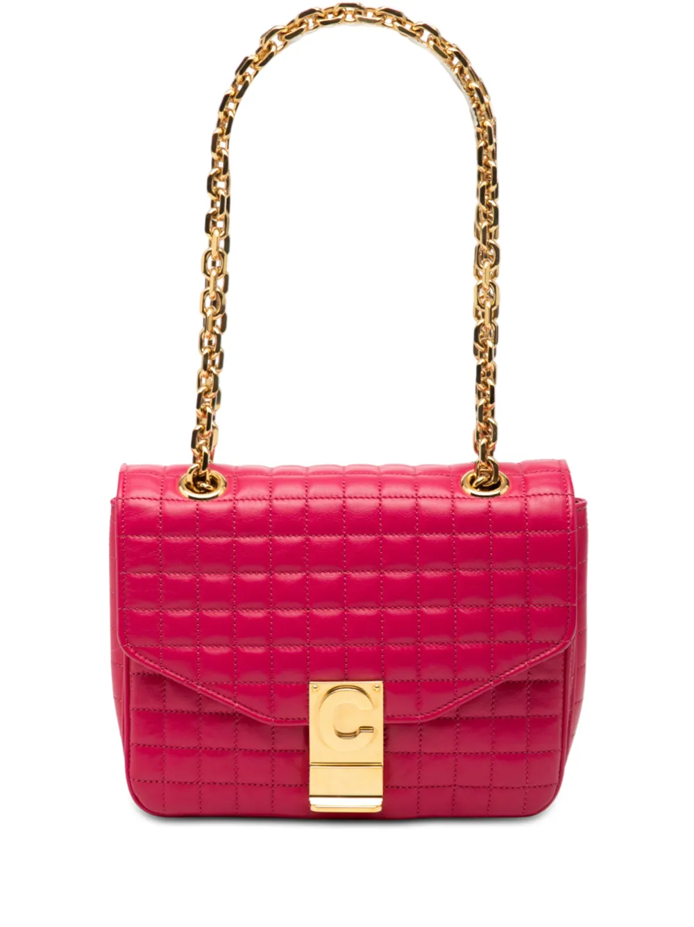 Celine Pre-Owned Borsa a tracolla C piccola trapuntata in pelle di vitello 2018 - Rosa