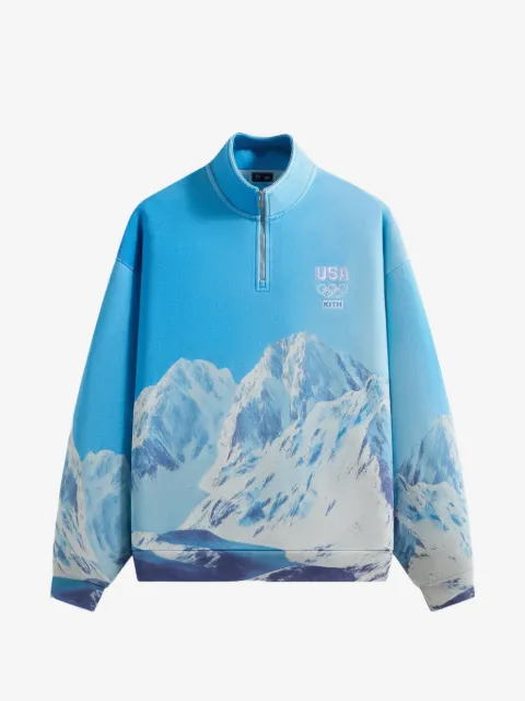KITH سويت شيرت 'تيم USA وينتر ماونتن كوارتر' بسحاب