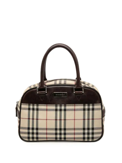 Burberry Pre-Owned 2000-2017 ハウスチェック キャンバス ハンドバッグ