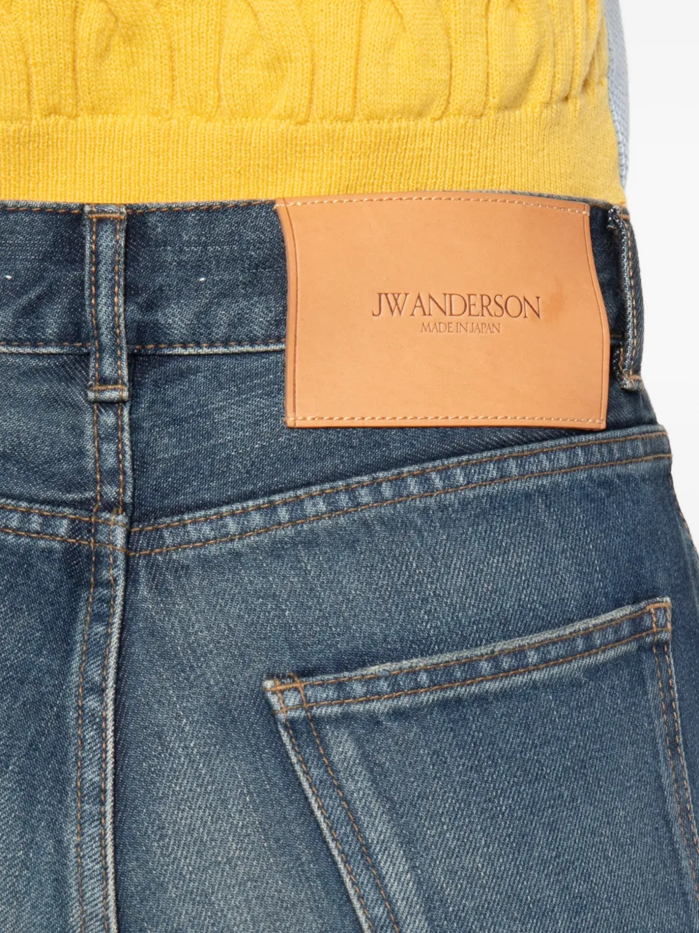 JW Anderson Jeans met patchwork Blauw