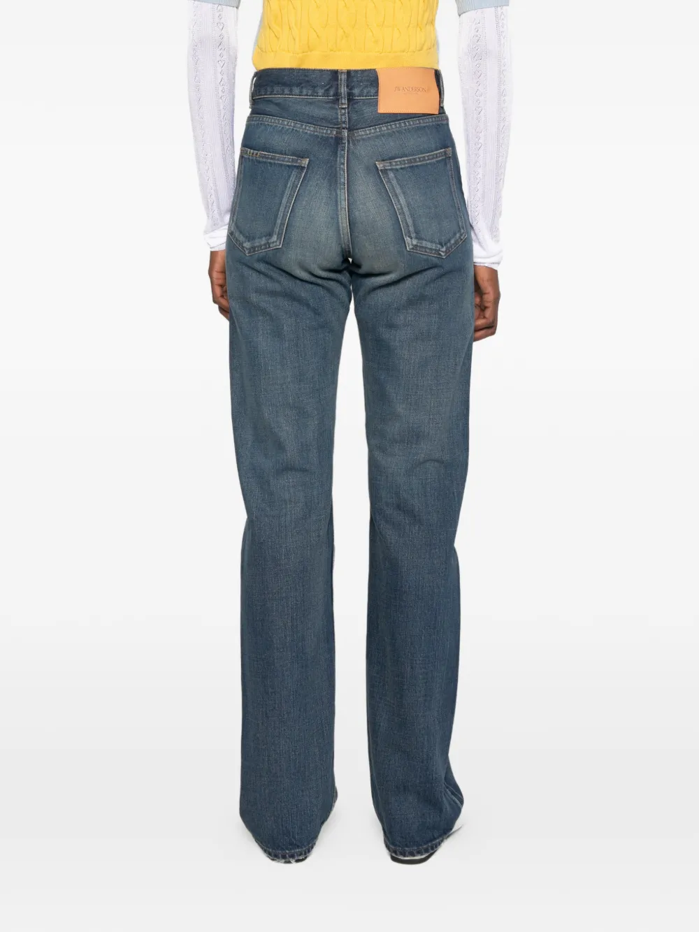 JW Anderson Jeans met patchwork Blauw