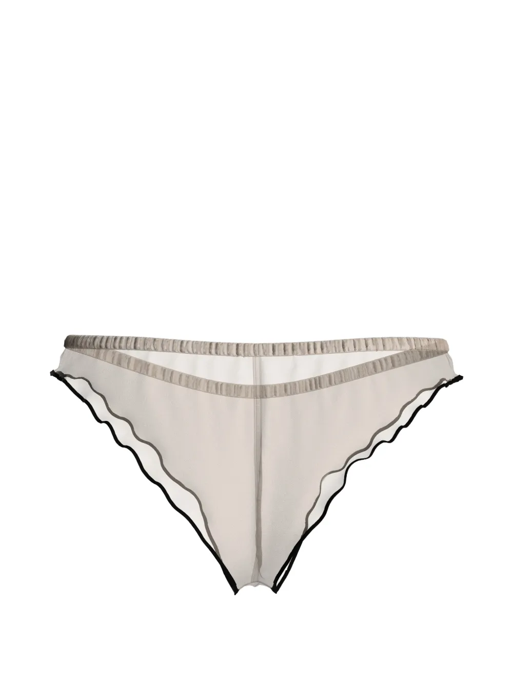 Maison Close La Parisienne tanga met ruches Beige