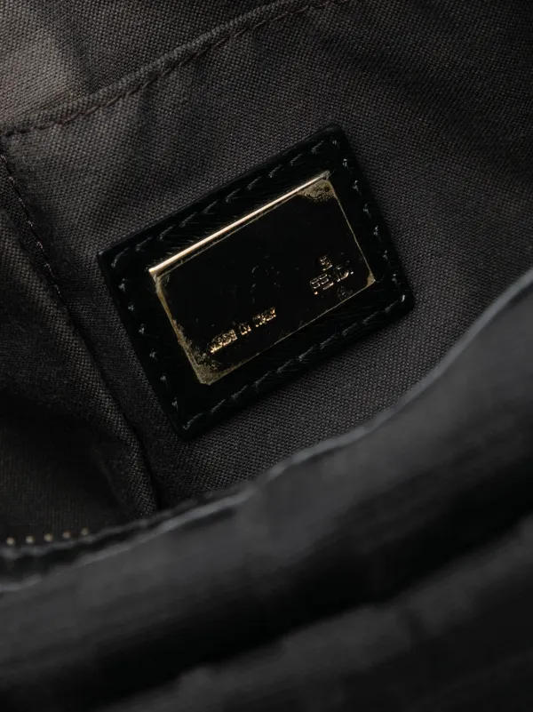 Fendi Pre-Owned 2000-2010 Zucca Canvas Chef Zip Crossbody Bag