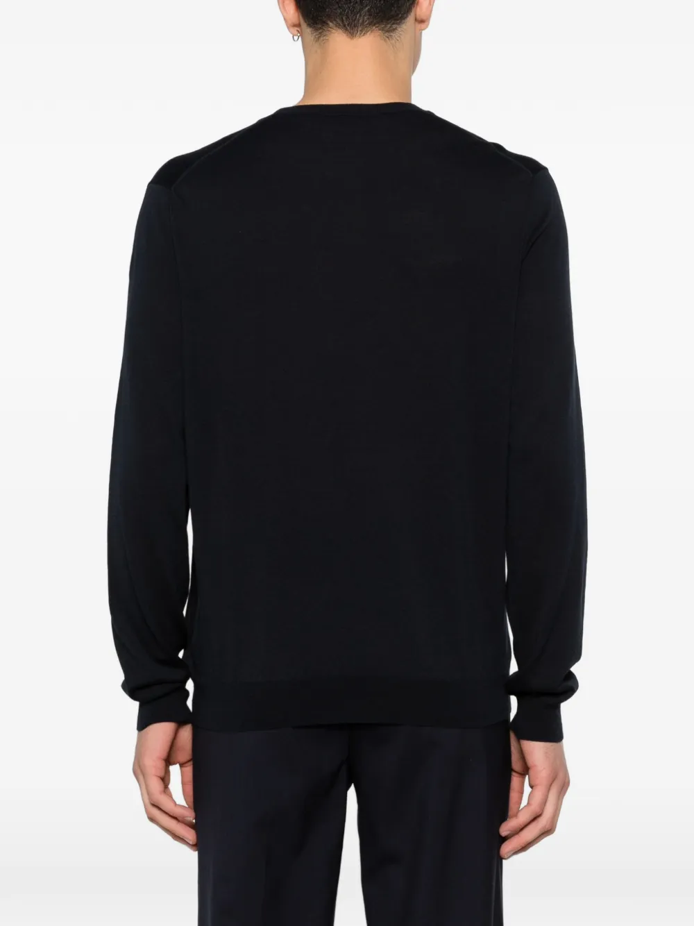 Zanone T-shirt met ronde hals Zwart