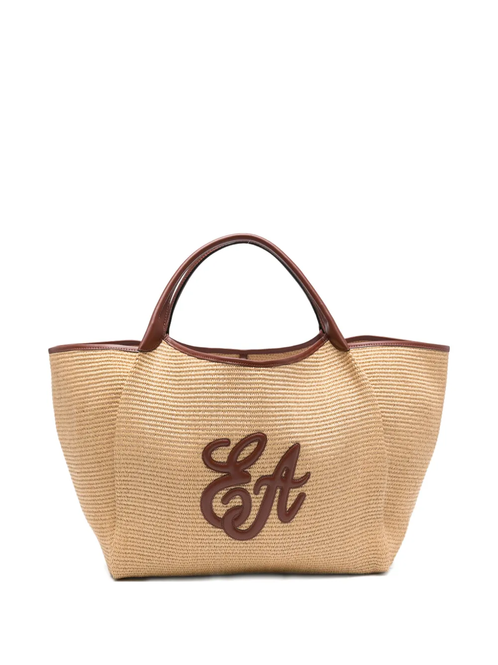 Emporio Armani Tote Bag mit Applikation - Nude