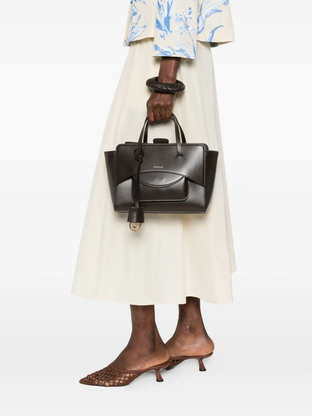  Hidesins Top Handle Tote Bag - Brown 