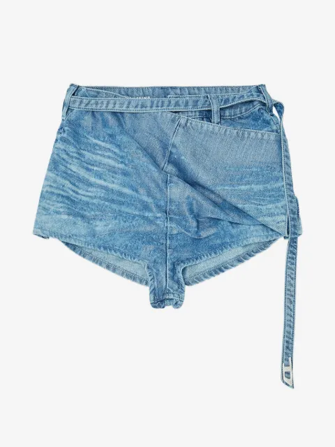 Diesel shorts de mezclilla satinada