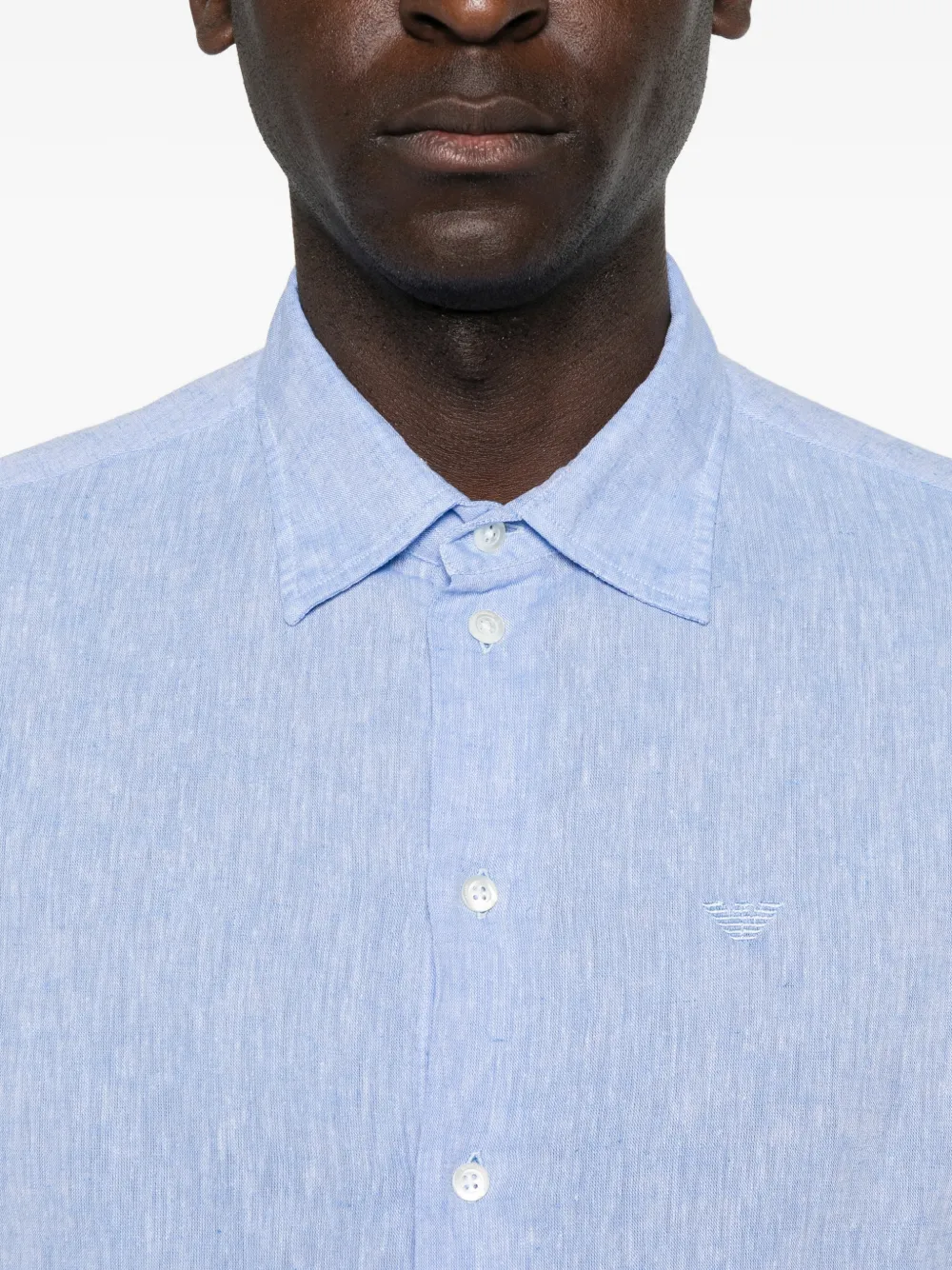 Emporio Armani Overhemd Blauw