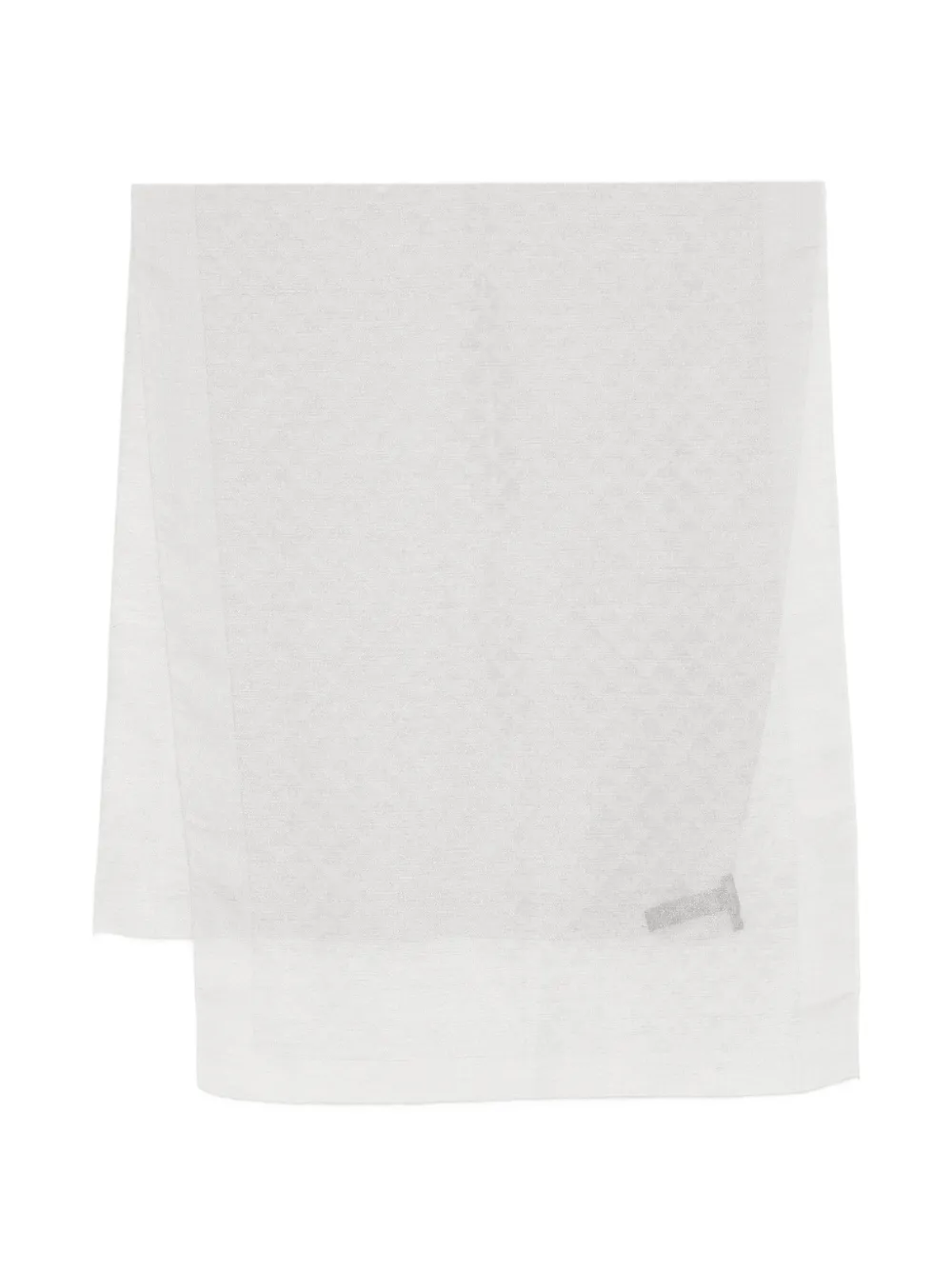 Emporio Armani fringed scarf - Grigio