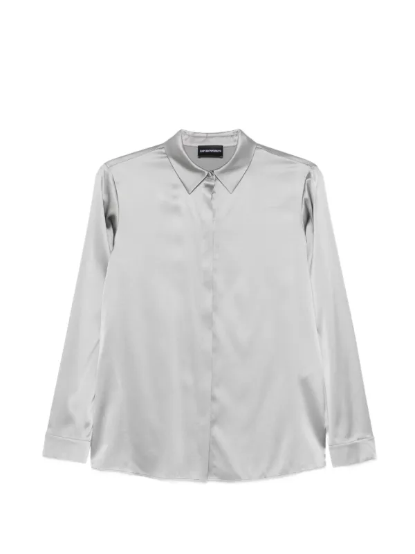 Emporio Armani ロングスリーブ シャツ | グレー | FARFETCH JP