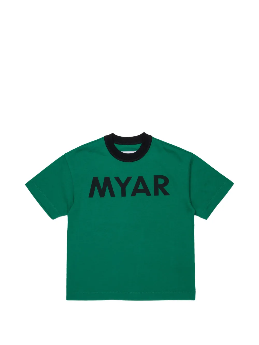 MYAR KIDS crew-neck logo T-shirt - Verde