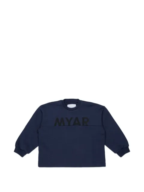 MYAR KIDS crew-neck logo sweatshirt