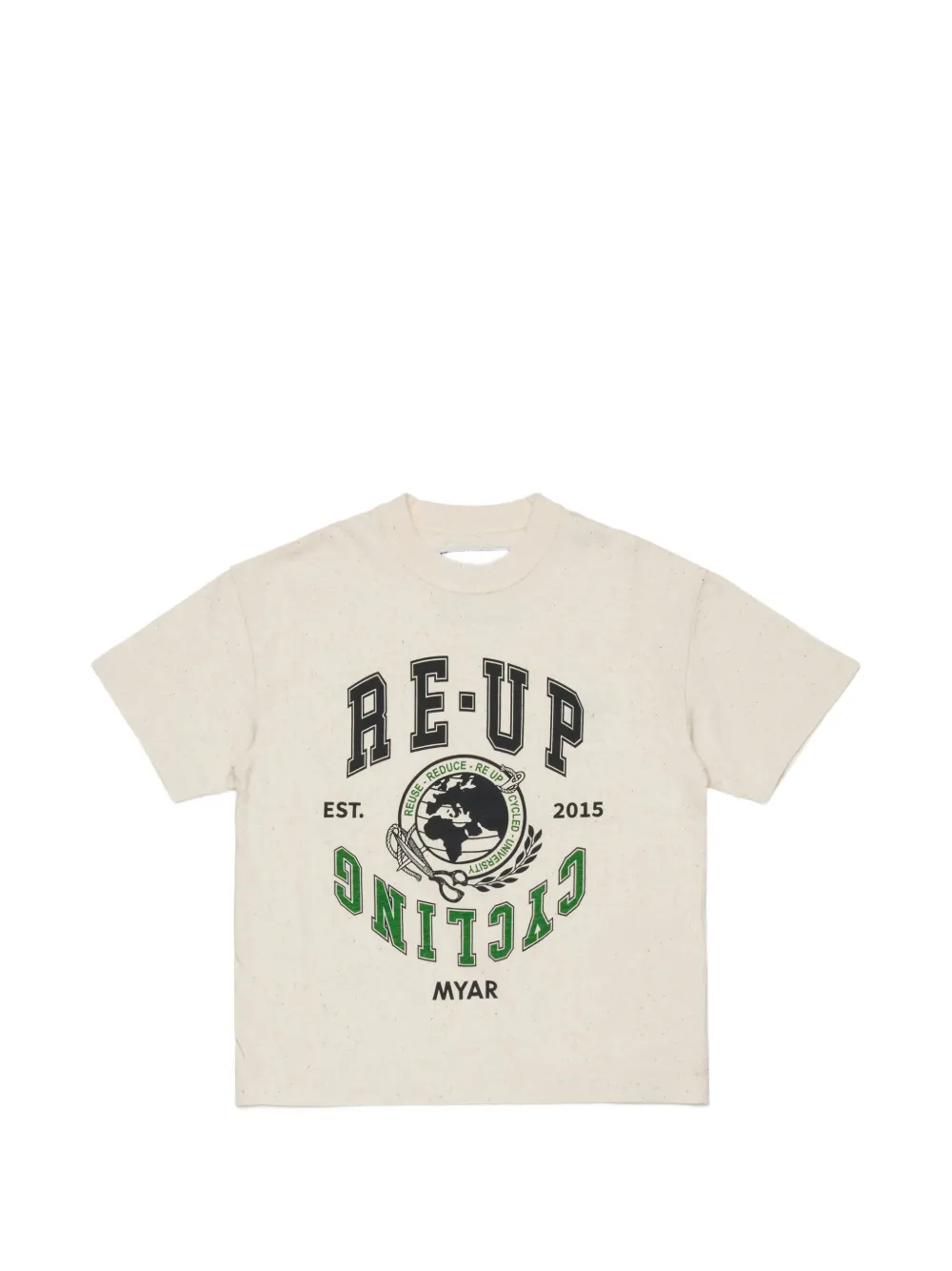 MYAR KIDS slogan-print T-shirt - Toni neutri
